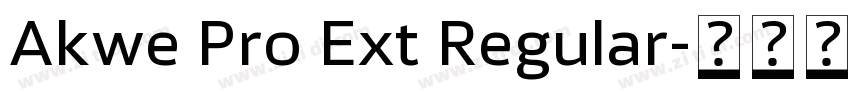 Akwe Pro Ext Regular字体转换